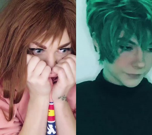 Recreating Deku and Uraraka's Iconic Pose!