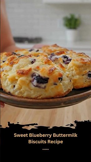 Sweet Blueberry Buttermilk Biscuits