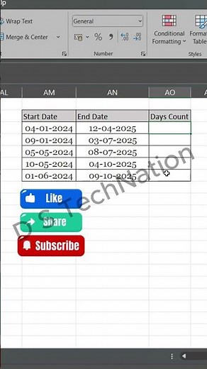 Calculate Date Difference in Excel ⏱️ | Days Between Two Dates Formula