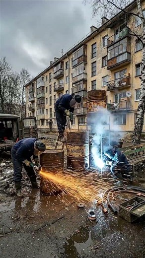 These Rusty Barrels Turned Into Something INSANE 🛢️ #DIY #Crafts #Trending
