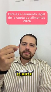 Este es el aumento legal de la cuota de alimentos 2026 | Jackson Pelaez abogado