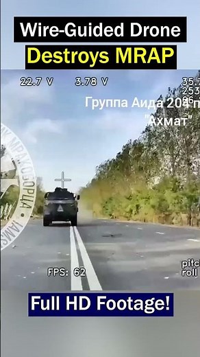 MRAP Wrecked by Insane Russian Drone Attack – See It All!
