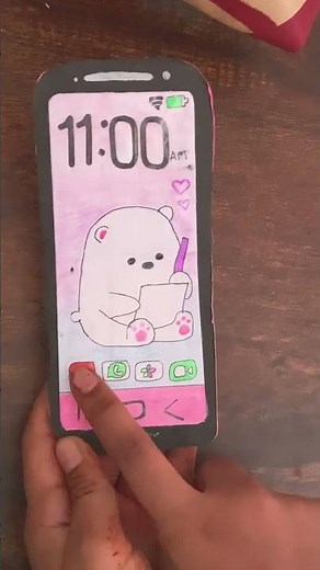 Cute diy paper phone