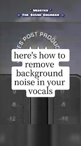 86K views · 835 reactions | Here's How To Remove Background Noise In Your Vocal Recording #MusicProduction #studiolife | Webster The Sound Engineer | Facebook