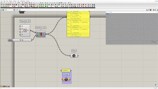 Grasshopper 一组数据根据分组数量随机分组