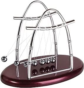 Newtons Cradle Balance Balls Physics Pendulum Science Desk Office Classic Toys