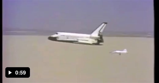 The first space shuttle landing, a monumental moment in history - Video