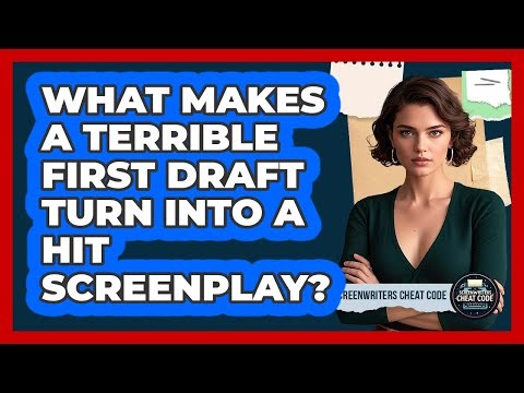 What Makes A Terrible First Draft Turn Into A Hit Screenplay? - Screenwriter's Cheat Code