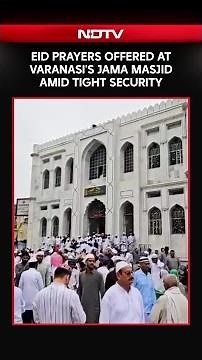 Eid Prayers Offered At Jama Masjid Amid Tight Security And Drone Surveillance