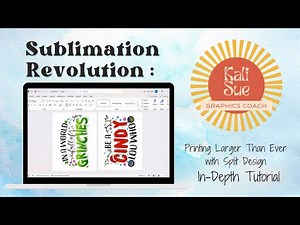 Sublimation Printing - SPLIT DESIGNS for LARGER Graphics with CONVERTED PRINTERS