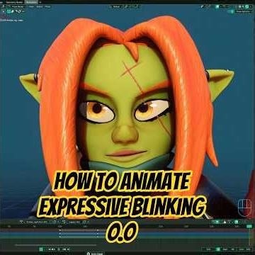 Animation: make a nice and expressive blinking #b3d #animation #blender3d #blendertutorial #art