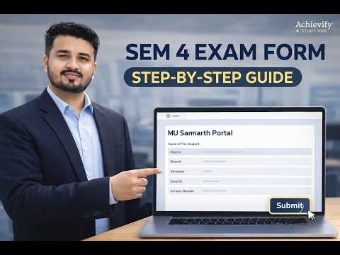 MU Semester 4 Exam Form 2026 | Step-by-Step MU Samarth Portal Guide (Full Process)