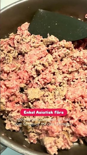 RECEPT - Asiatisk färs med nudlar 🍜