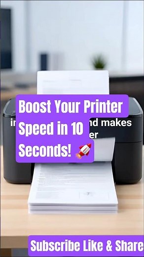 Boost Your Printer Speed in 10 Seconds! 🚀 #printersetup #printer #printertips #printertechnology