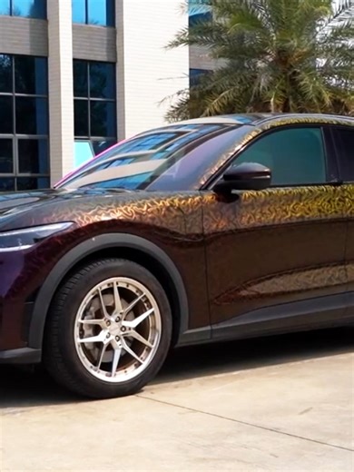 Electric Mustang | TPU 3D Iridescent Purple #CARLAS #carfilm #wrapping #colorppf #PPF