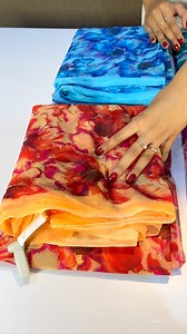 Pure chiffon saree 🥰 | Ruby's Collection