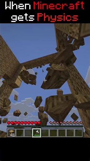 Minecraft Physics is Satisfying 🤤 #jjk