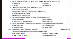 iii. Which alphanumeric data type stores a fixed number of char... | Filo