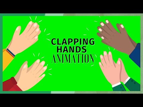 Free Hand Clapping Animation Chroma Key Effect | Green Screen Body Animation for Beginners