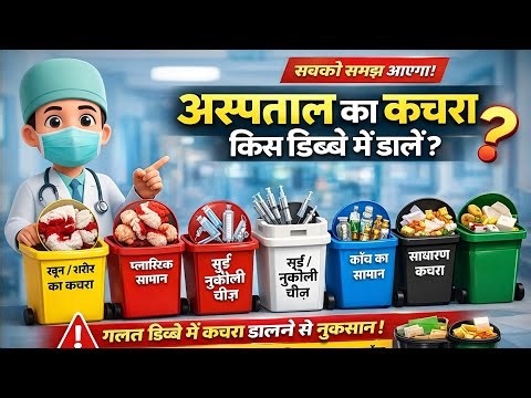 HOSPITAL KACHRA KA SACH 😱 | RED YELLOW BLUE BIN | BIOMEDICAL WASTE MANAGEMENT | HOSPITAL KACHRA USE