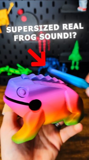 F3D Print on Instagram: "3D Printed Supersized Real sounding Percussion Frog instrument #howto #3dprint #diy"