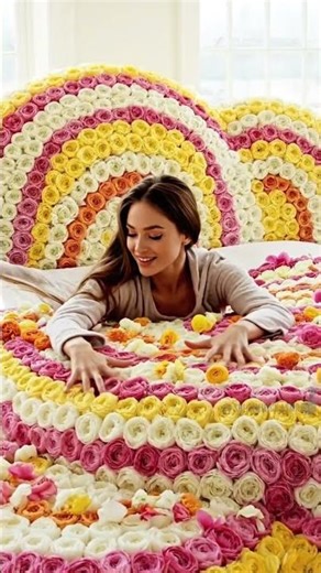 【ASMR】Which Flower Petal Bed Would You Choose? 🌷 Rose, Ranunculus | Sleep #asmr #viral