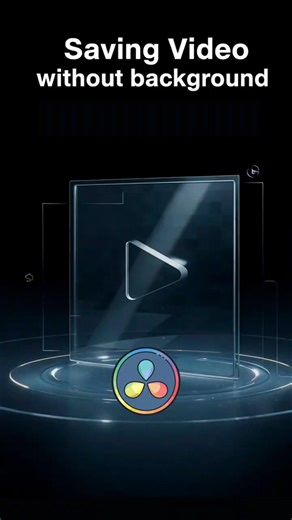 DaVinci Resolve: Сохранение видео без фона #davinci #davinciresolve #tutorial