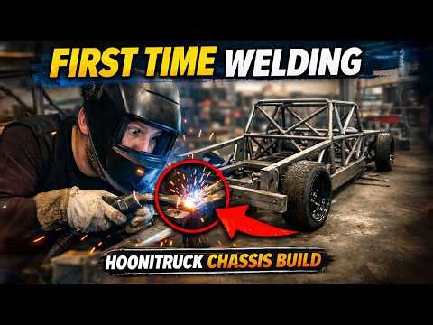 First time welding! - Building the Hoonitruck Chassis EP 1