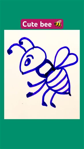 Cute bee 🐝 drawing