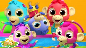 Five Little Monkeys by Zoobees Kids ABC Tv - The nursery rhymes channel for kindergarten aged children. These kids songs are great for learning the alphabet, numbers, shapes, colors and lots more. We are a one stop shop for your children to learn the many joys of nursery rhymes. #fivelittlemonkeys #numbersong #animalsound #nurseryrhymes #cartoonvideos #KidsRhymes #Rhymes #KidsCartoon #NurseryRhymes #Toddlers #KidsVideos #songsfobabies #songsforchildren #kidscartoon #kidsvideos #funsong #zoobees 