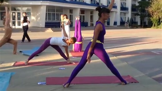 体育运动-欧美瑜伽比赛spandex gymnastics