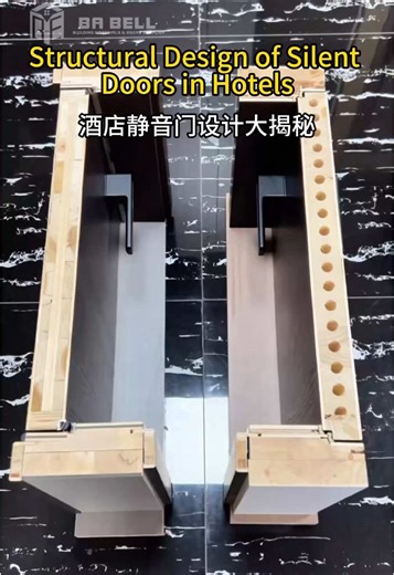 Structural Design of Hotel Soundproofing Doors#factory #export #fyp #woodendoor #hoteldoor
