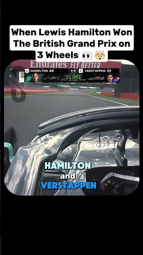 Lewis Hamilton Wins with 3 Wheels on his Car! 😱