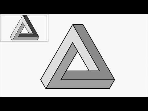 Learn how to draw an impossible figure. Explained in detail, step by step.