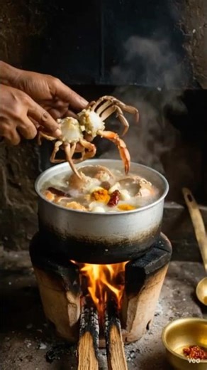 Authentic Spicy Crab Soup 🦀 | Street Style Seafood Recipe | Mouthwatering #viral #shorts #youtube