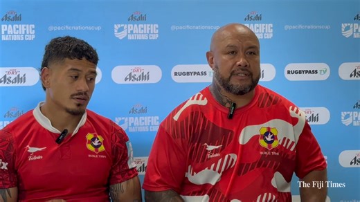 30K views · 575 reactions | #FijiTimesSports | PNC 2025 | Tonga rugby Coach Nili Latu and halfback Augustine Pulu spoke to the media after the loss to the Fiji Water Flying Fijians.  JOSEVA RAVULA | The Fiji Times | Facebook