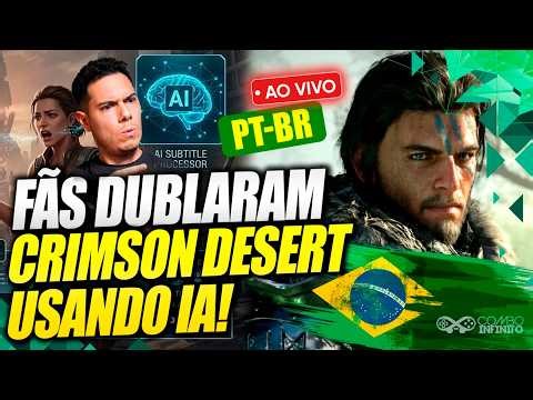 Crimson Desert DUBLADO EM PORTUGUÊS? Testando o Mod de Dublagem IA dos fãs!