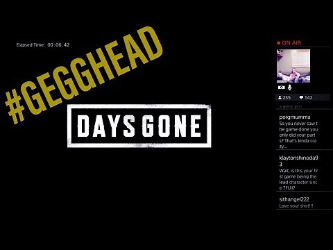 Sam Witwer Streams "Days Gone" | GEGGHEAD