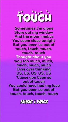 TOUCH SONG LYRICS - KATSEYE #katseye#lyrics #english #songlyrics #katseyeworld #trend #touch