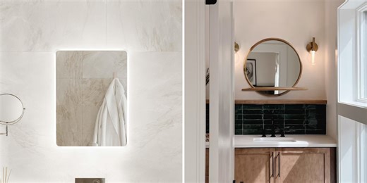 These bathroom mirrors are as stylish as they are practical
