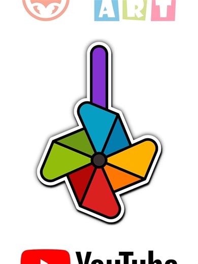 🌈 How to Draw Pinwheel (Pinwheel Drawing) #howtodraw #art #pinwheel #toy #kids