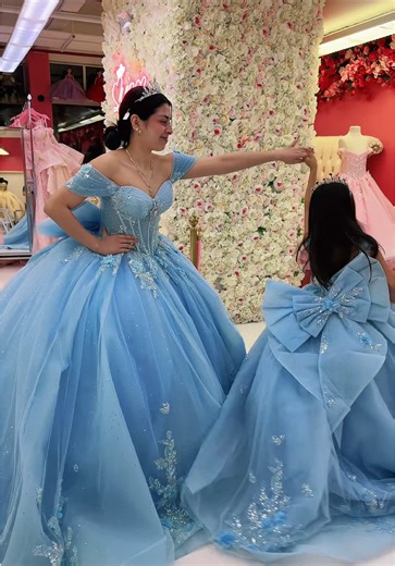 😍 #Quinceañera and Mini #quinceanera 💕 Perfect Match 🤩 #sweet16dress #fylpシ #fy 🎀
