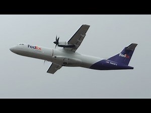FedEx Feeder (Empire) ATR-72F [N803FX] takeoff from PDX