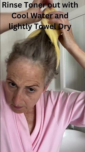 Bronzed Wheat Ion Permanent Toner on Gray Hair - Before and After #Iontoner #sallybeauty