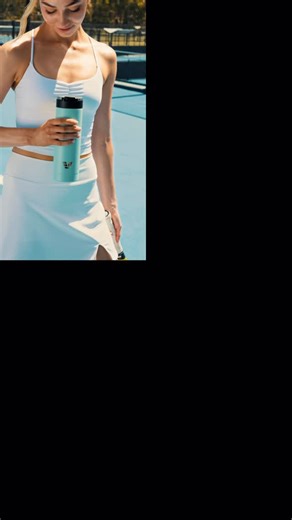 Anyone else still riding the tennis high after the Australian Open finals weekend?! 🎾 Serving mint green Maxi water bottle energy 💦💚 #australianopen #tennisfashion #waterbottle | Ever Vessel