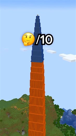 Minecraft BIGGEST Cobblestone Tower HACK🤯#minecraft #minecraftgameplay #ytshorts #virashorts #shorts