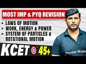 LAWS OF MOTION in 1 Shot | Physics | KCET Complete Revision | 45+ Fixed Marks🔥