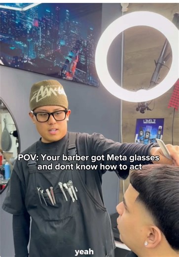 💀💀💀Aint no angle we not hittin. . . . . . #metaglasses#explore#lifestyle#barbercomedy#njbarber