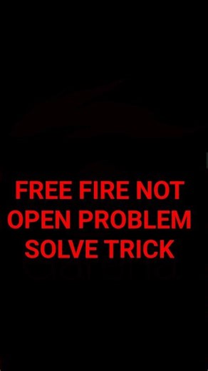 FREE FIRE NOT OPEN PROBLEM SOLVE 😅 #freefire #ff #freefirenotopeinig #problemsolvingfreefire