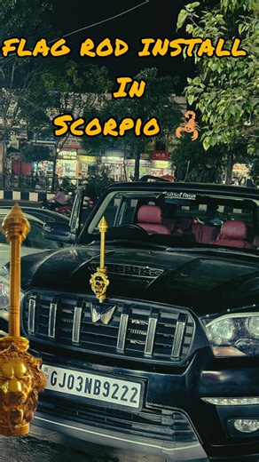 KARMA CAR ACCESSORIES on Instagram: "Lion flag rod install in Scorpio 🦂 #scorpio"